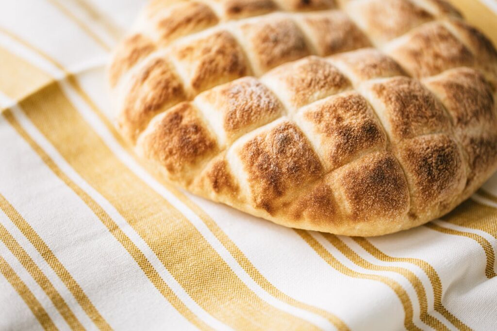 Dogs Eat Pita Bread